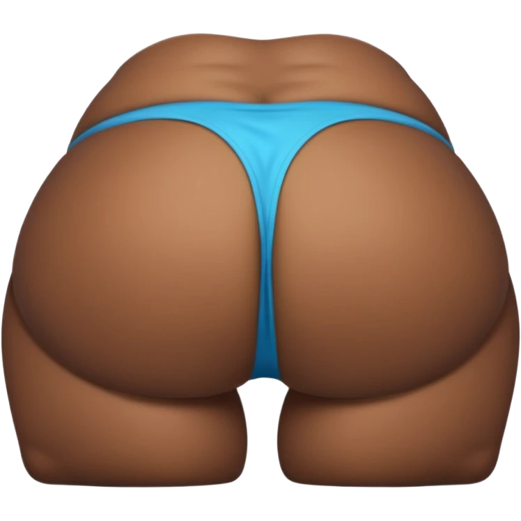 Cartoon chubby black ass bent over emoji