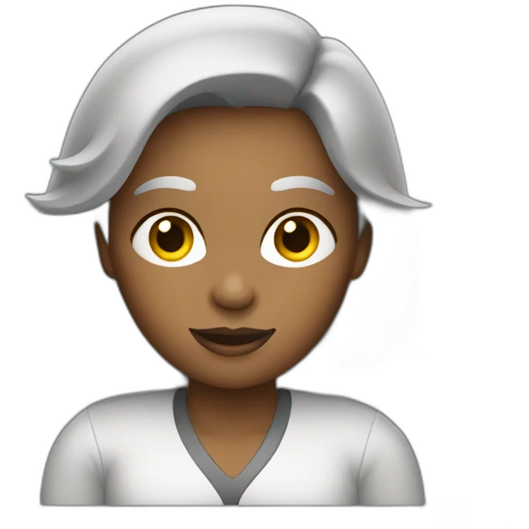 Woman is driving a grey color car emoji
