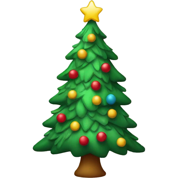 Cute Christmas tree  emoji