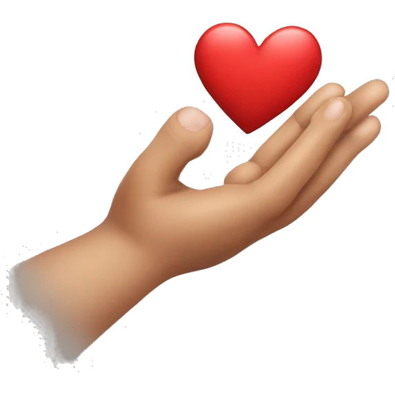 Un ratón haciendo un corazón con las manos  emoji