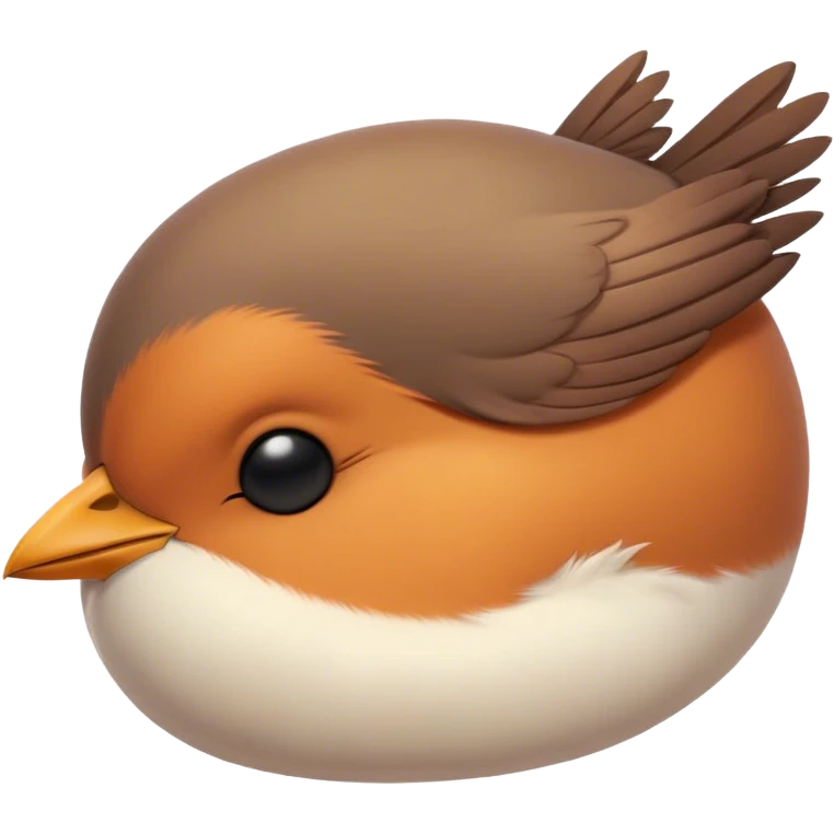 Meme-Worthy Cute Sleeping Robin Portrait Emoji, Head resting peacefully with a contented smile, showcasing a delicate, softly feathered body and eyes gently closed in serene slumber, Simplified yet adorably endearing features, highly detailed, glowing with a soft, drowsy light, high shine, relaxed and utterly lovable, stylized with an air of playful laziness, soft glowing outline, capturing the essence of a sleeping robin that feels destined to become the next viral icon of adorable rest! emoji