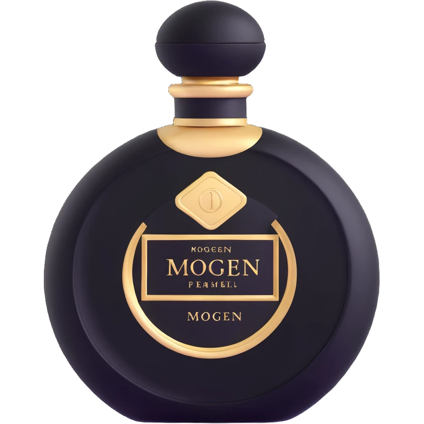 Elegant perfume bottle with "Imogen" printed on the label emoji