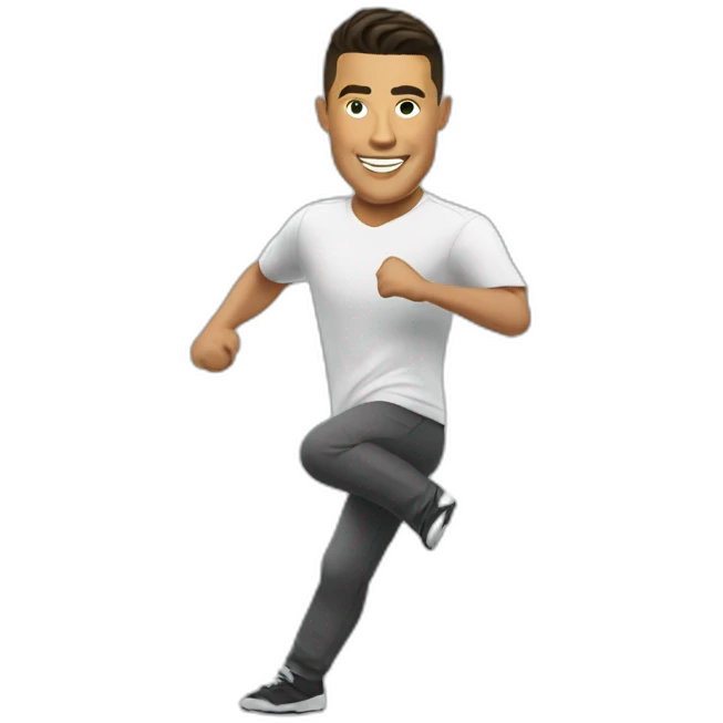 Ronaldo dancing  emoji