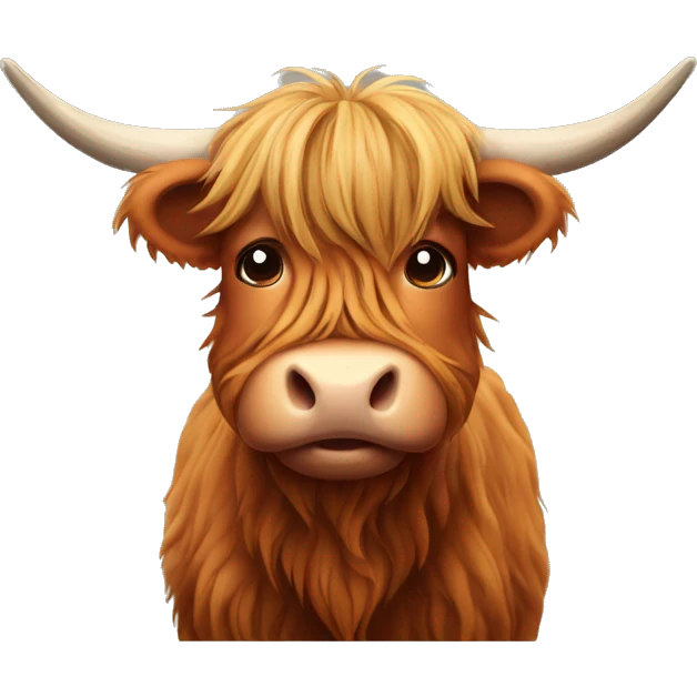 Highland cow emoji