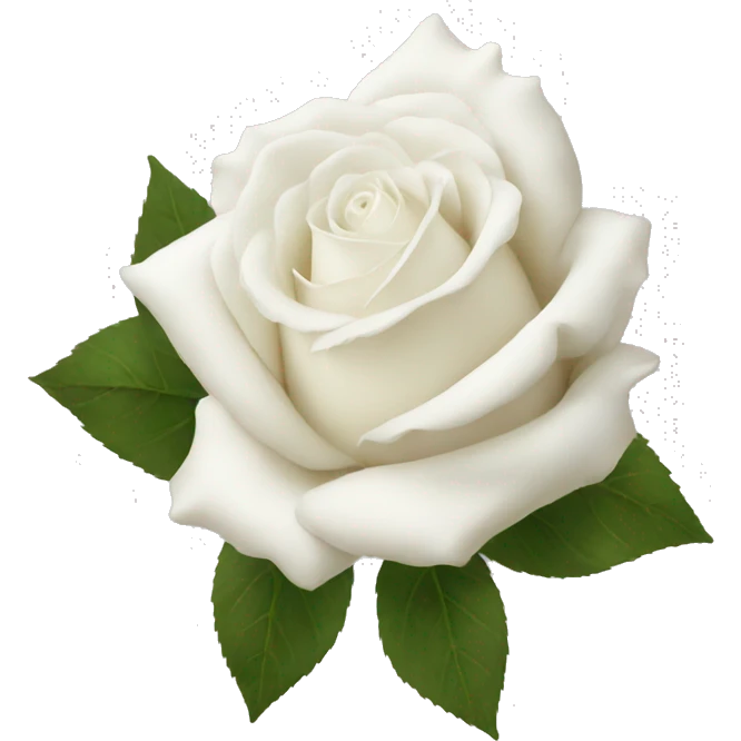 White roses emoji
