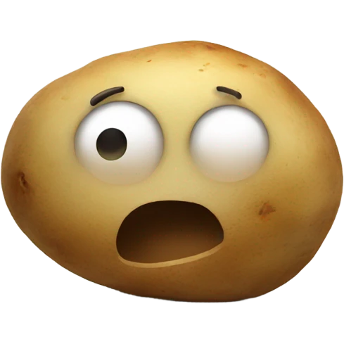 Dying potato emoji