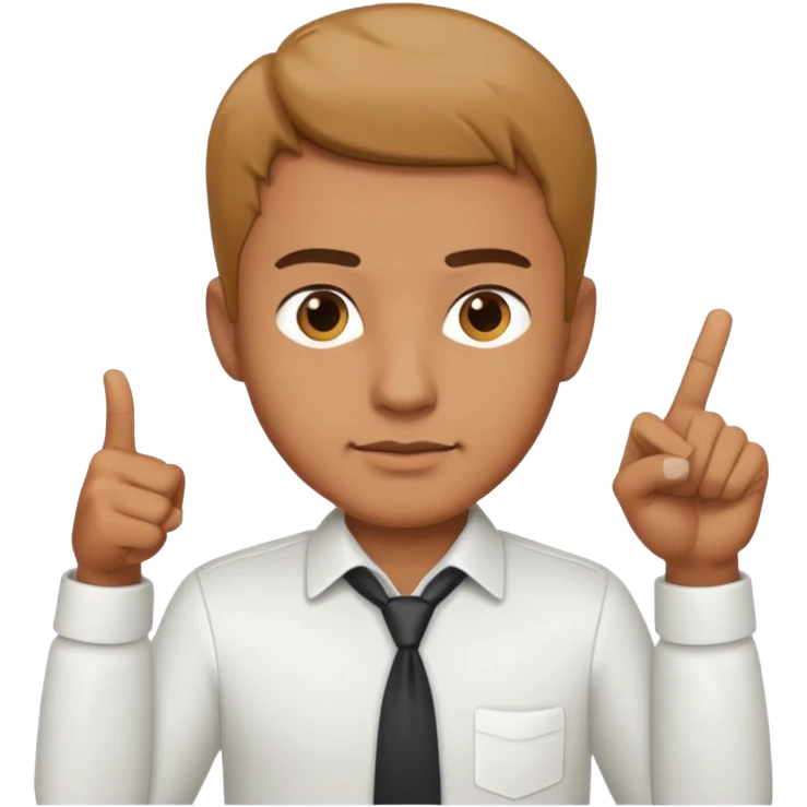 man pointing down emoji