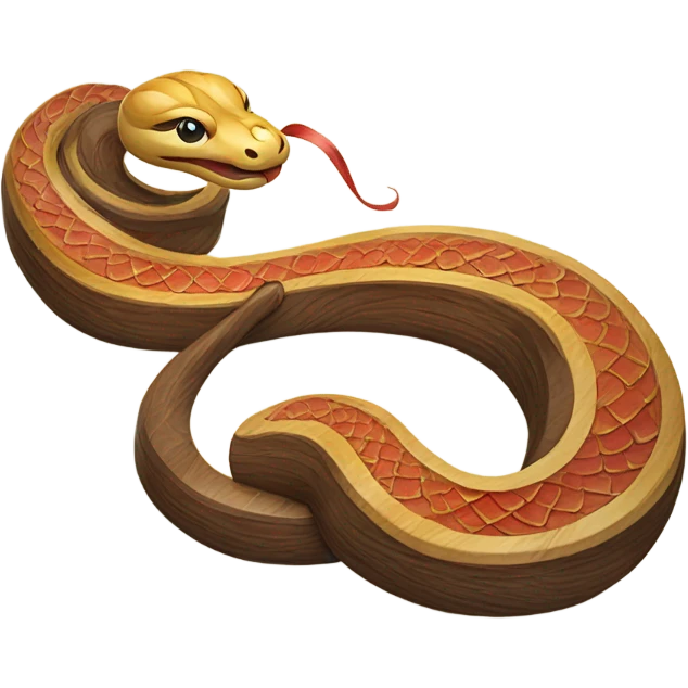 wood snake chinese new year  emoji