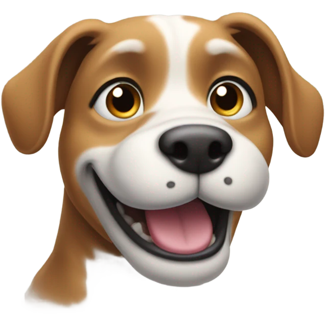 Dog waving emoji