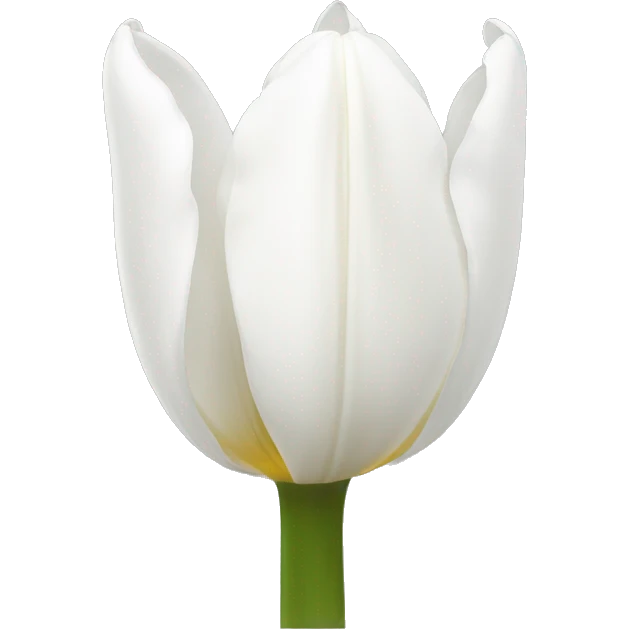 white tulip emoji