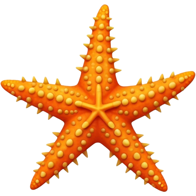 Colorful starfish emoji