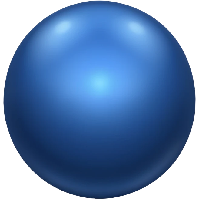 3d dark blue sphere emoji