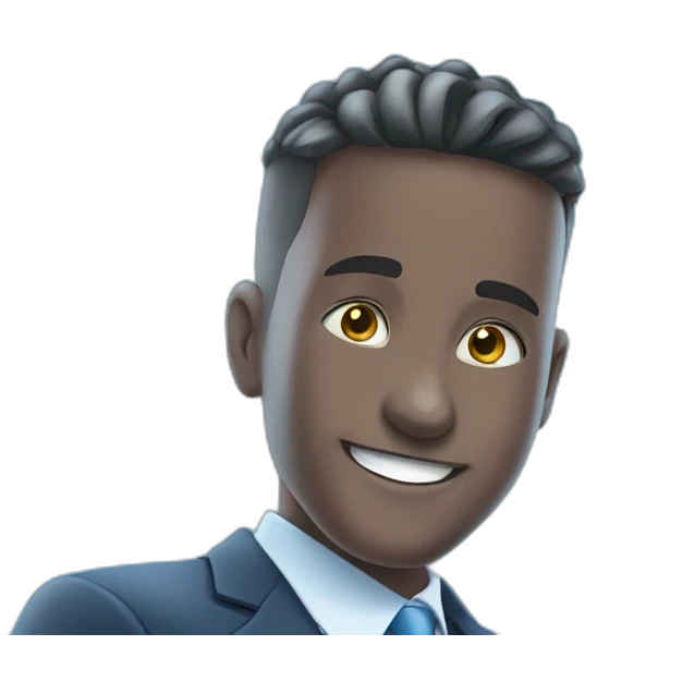 blue tie boy grinning emoji