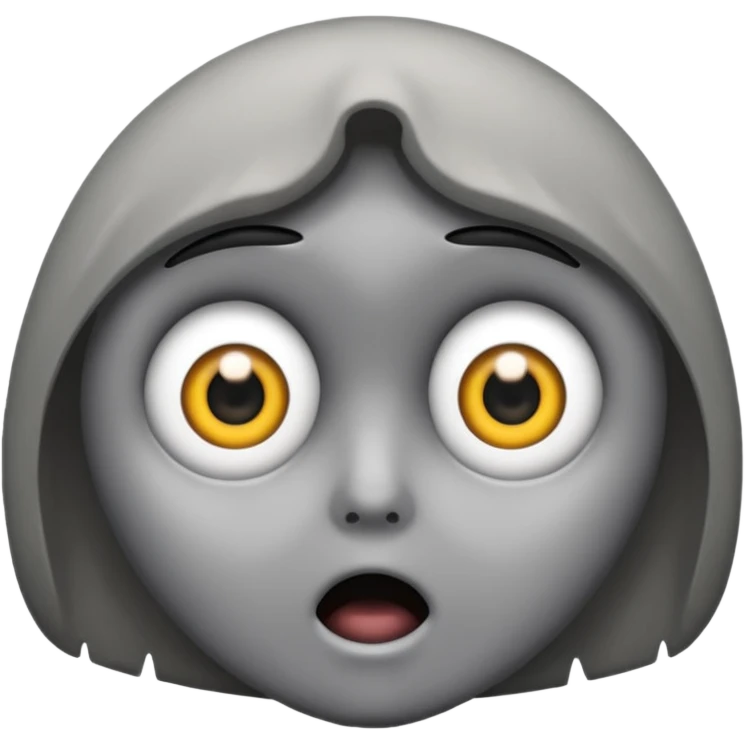 mix these two emojis 🗿😱 emoji