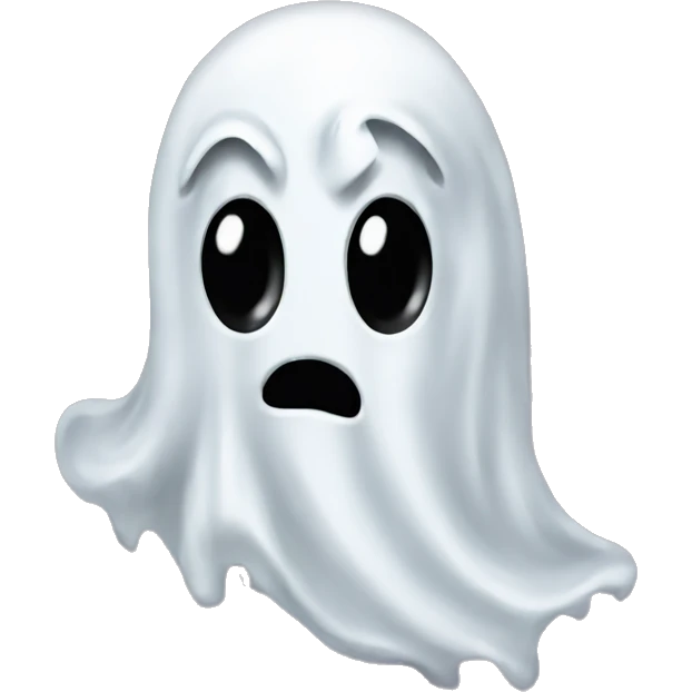 A Halloween ghost costume emoji