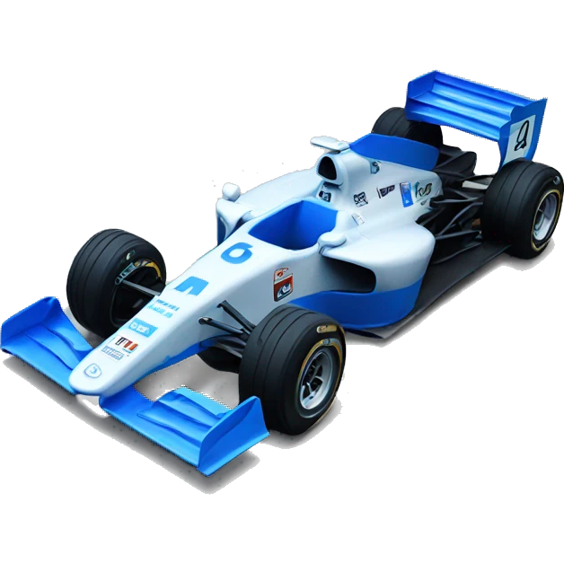 f1 car dak blue emoji