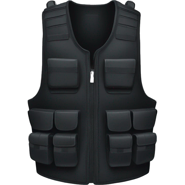 black bullet proof vest helmut lang emoji