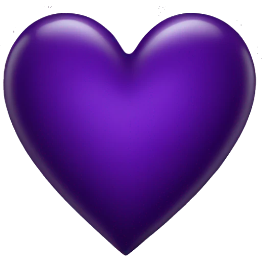 dark purple heart emoji