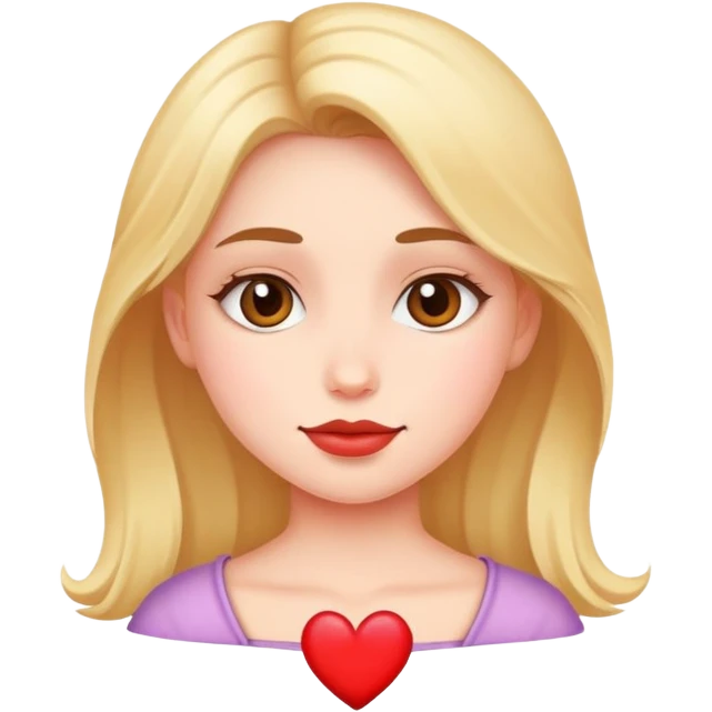Girl with love face  emoji
