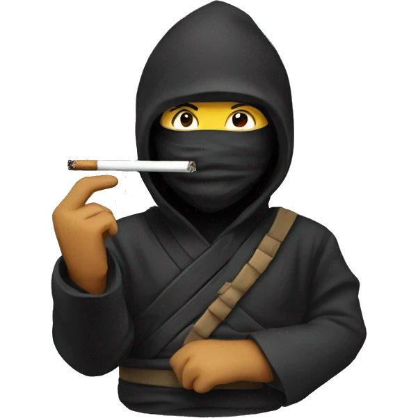 Ninja smoking  emoji
