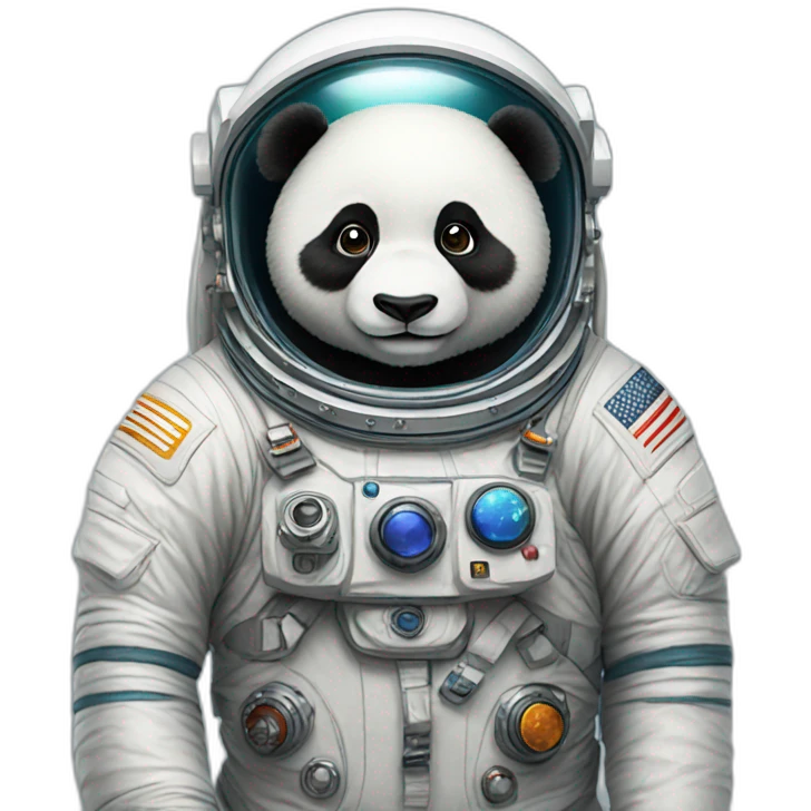 Panda astronaut emoji