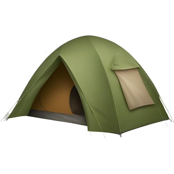 Hiking tent emoji