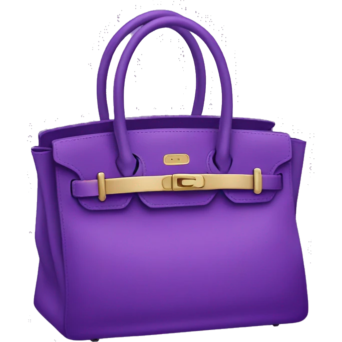 Purple Birkin bag emoji