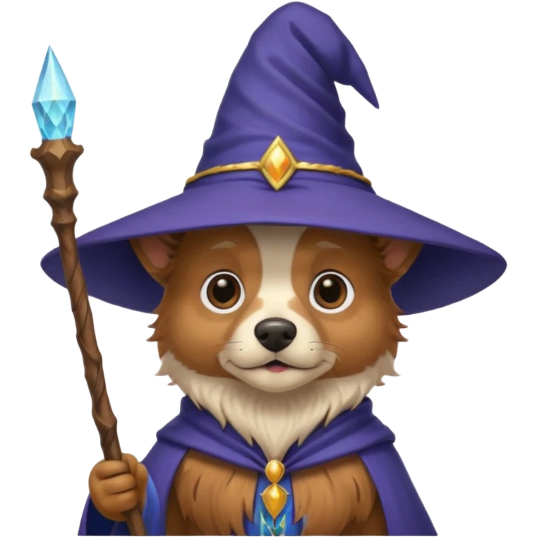 Dog wizard emoji