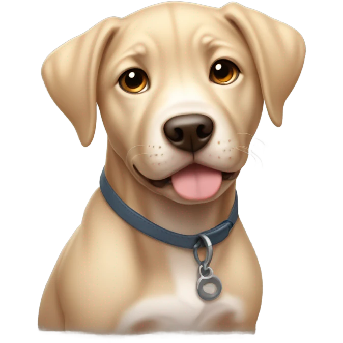 Lab pitbull mix puppy emoji