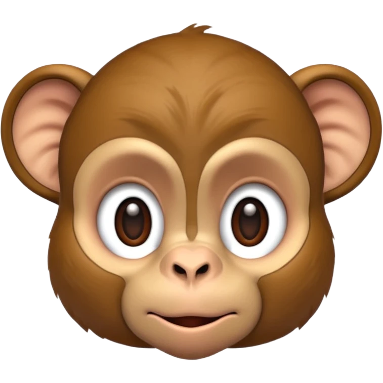 monkey with a neck and big ears emoji