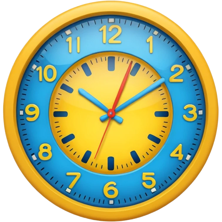Only color clock emoji circle  emoji