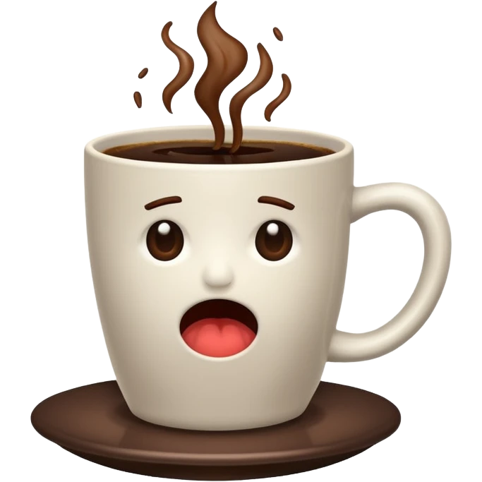 Bad coffee / sad coffee emoji