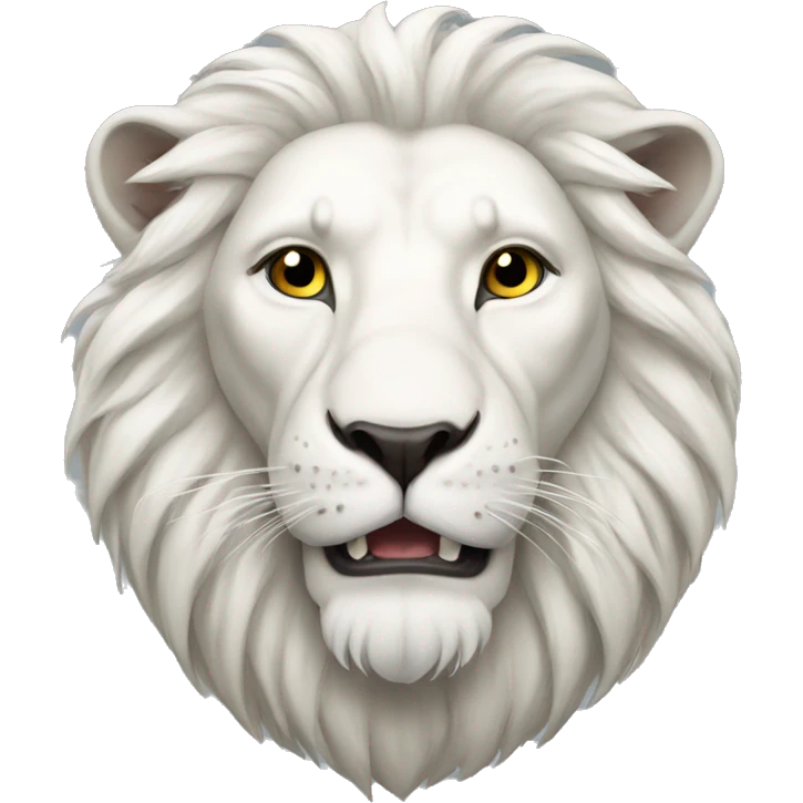 White lion  emoji