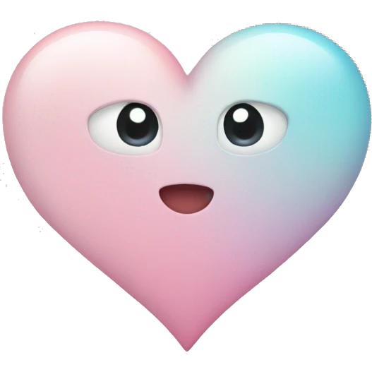 Pastel ios heart emoji