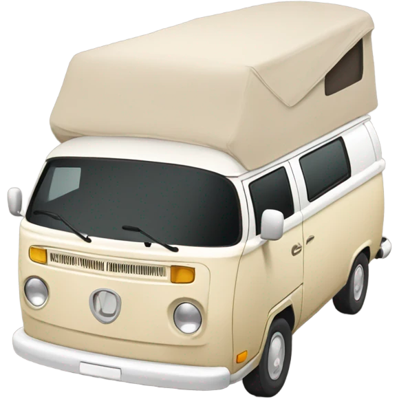 A beige camper emoji