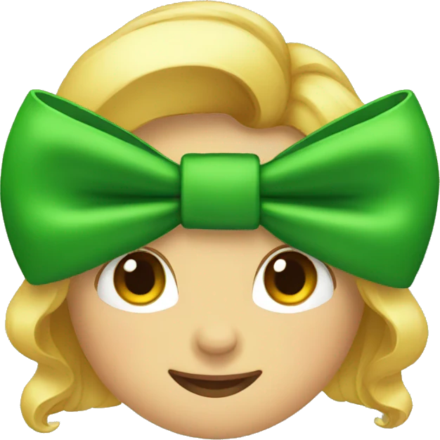 green bow emoji