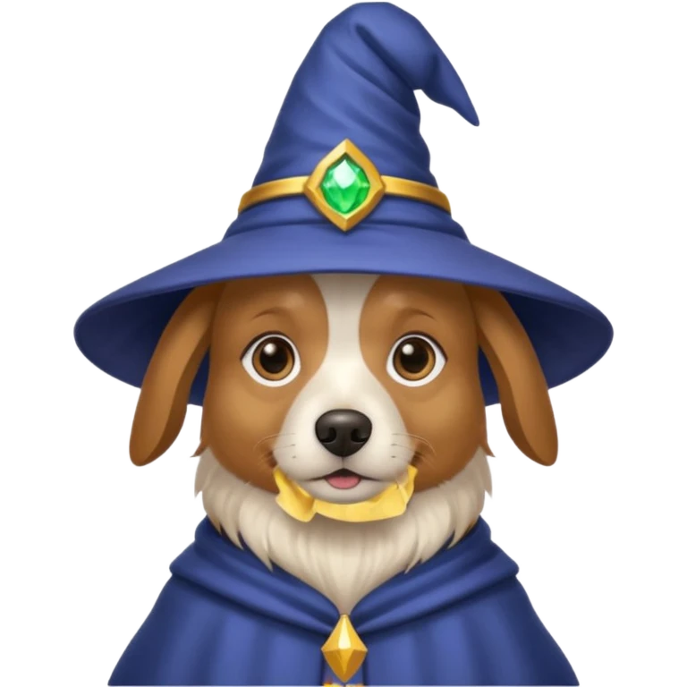 Dog wizard emoji
