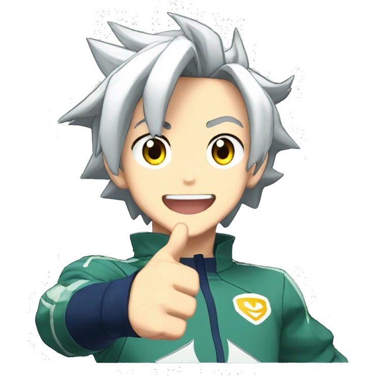 inazuma eleven mark evans thumbs up emoji