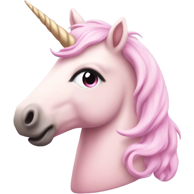 pastel pink unicorn emoji