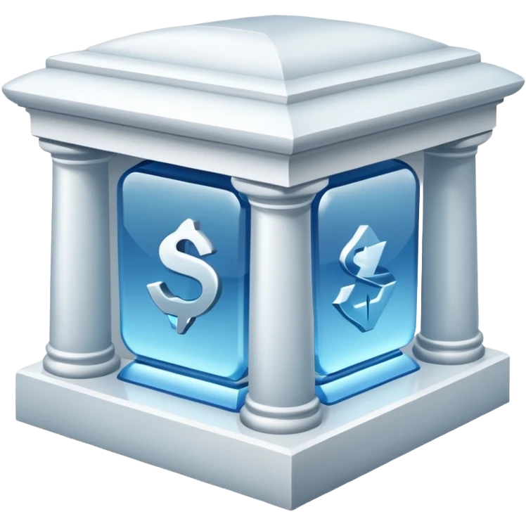 glitter white bank emoji