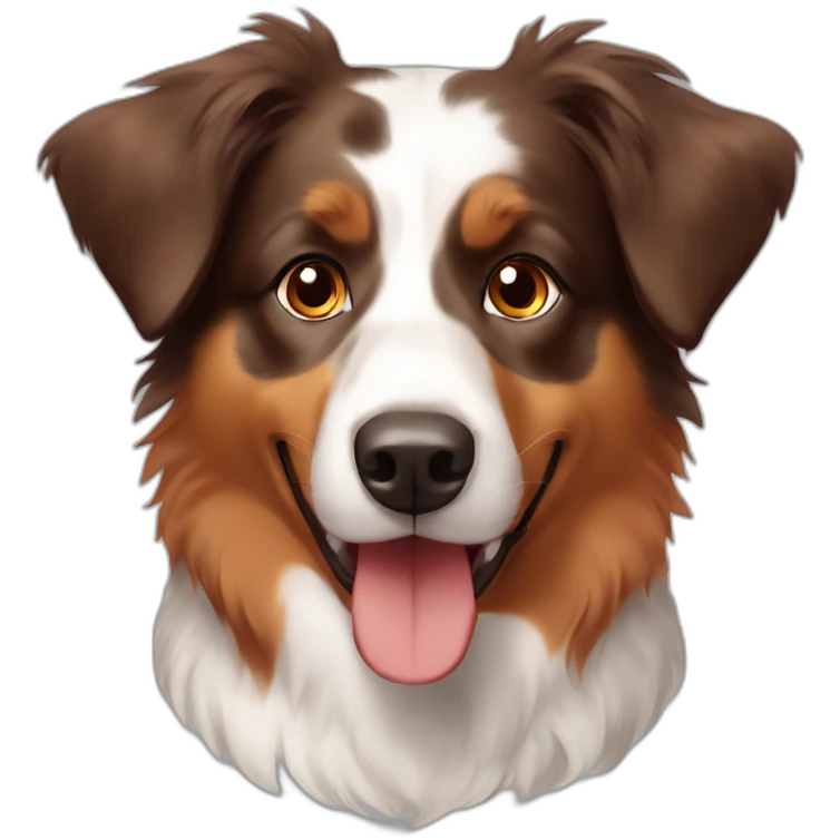 Australian shepherd red tricolor emoji