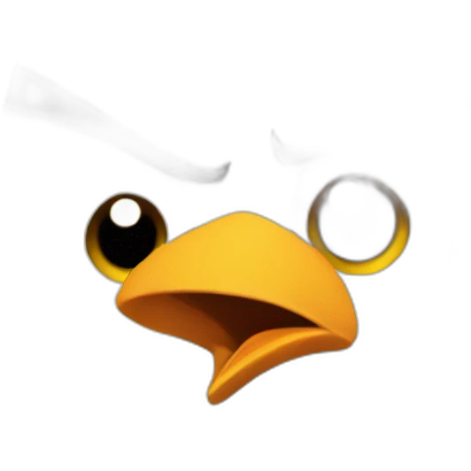 angry bird emoji