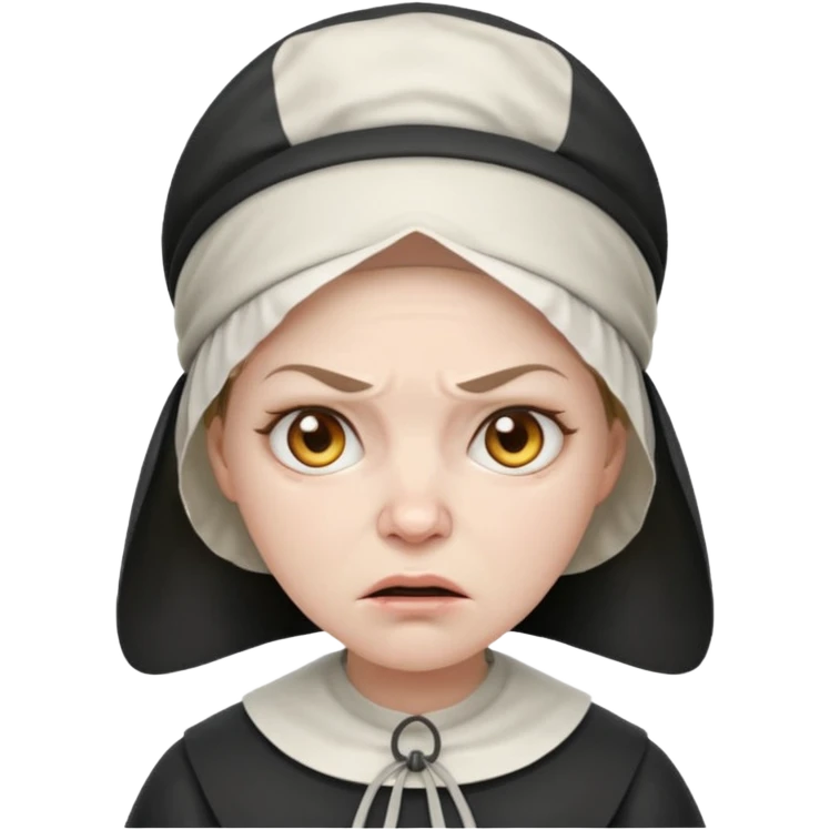 Angry Pilgrim woman emoji