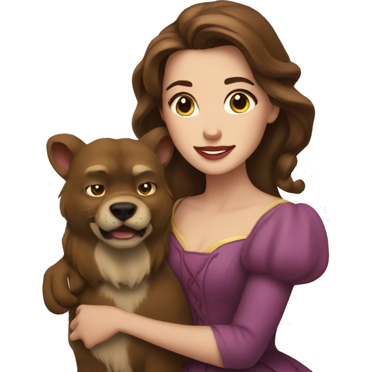 Belle with beast emoji