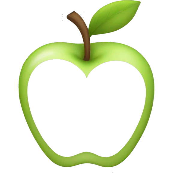 White Apple logo emoji