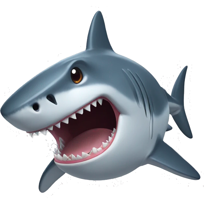 Shark eating emoji