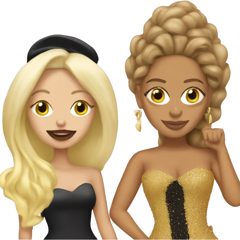 lady gaga and beyonce emoji