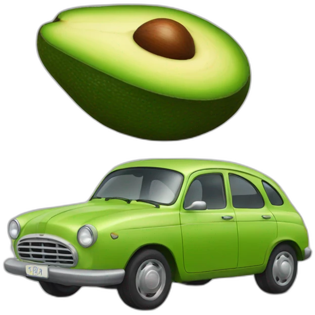 avocado car emoji