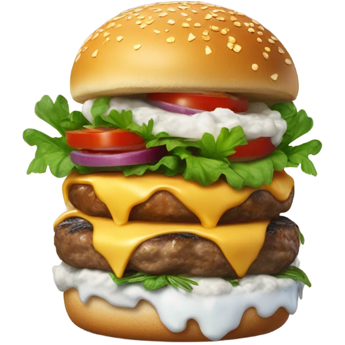 Mountain cheeseburgers emoji