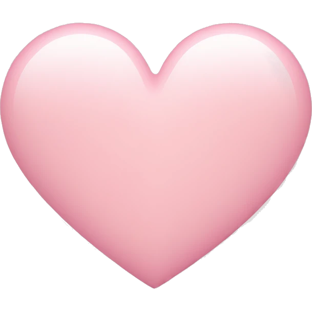 Light pink heart  emoji
